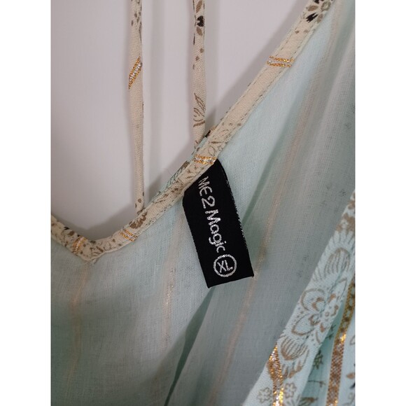 Anthropologie Me 2 Magic Dress XL Boho Fringe Tassel Tie Fairy Festival Resort - Picture 3 of 11